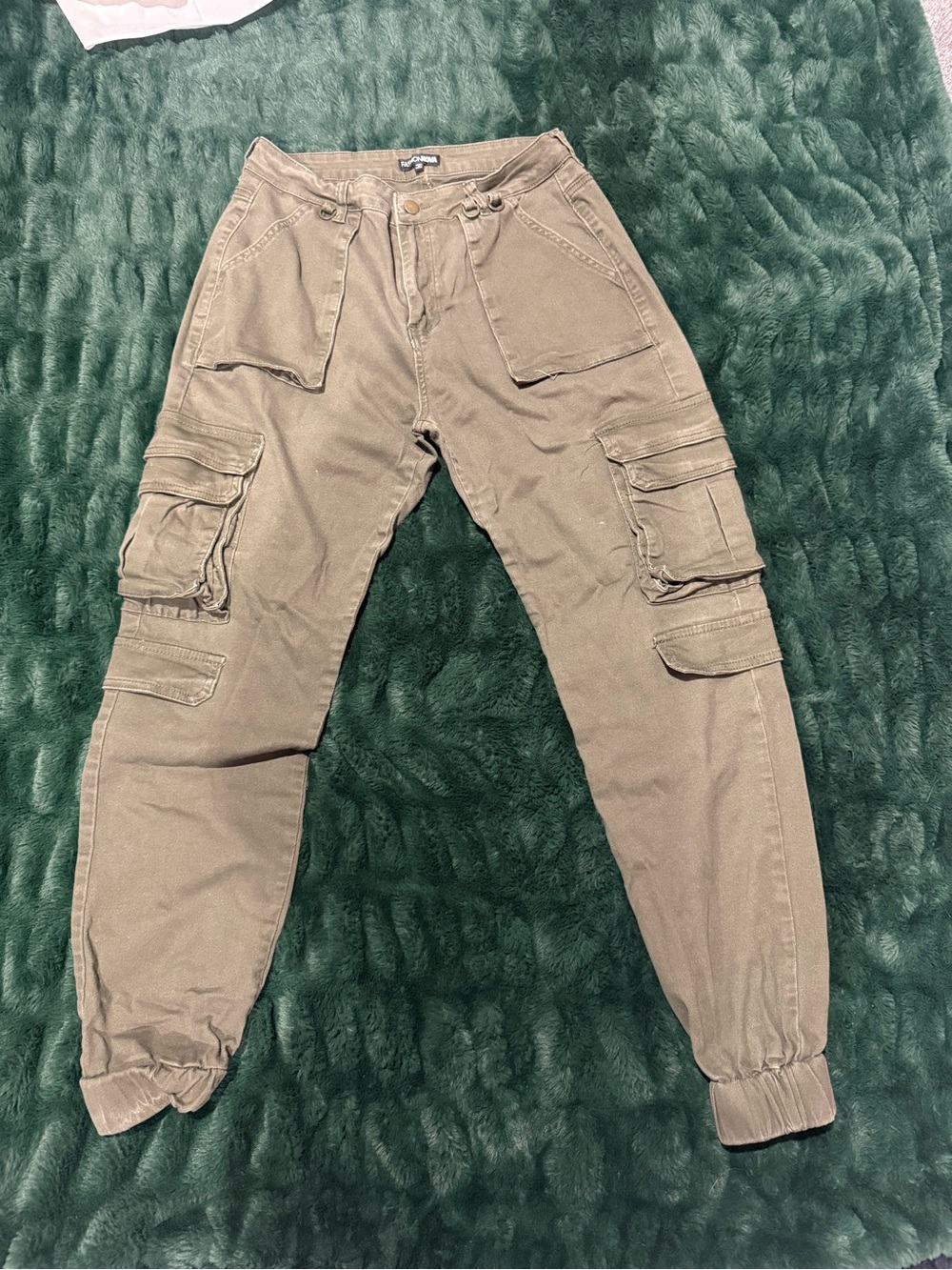 Fashion nova Olive Cargo Utility Pants